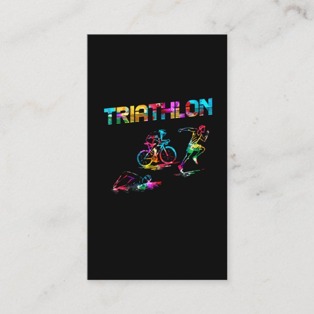 Tarjeta De Visita Colorida Triatlón BTT (Anverso)