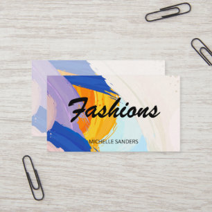 Tarjeta De Visita Coloridas pinturas   Artista creativo