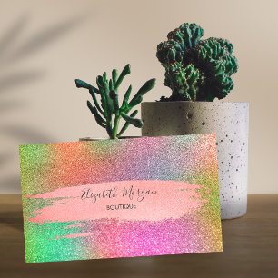 Tarjeta De Visita Colorido brillo moderno, pincelada
