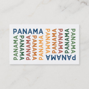 Tarjeta De Visita Colorido lindo de Panamá