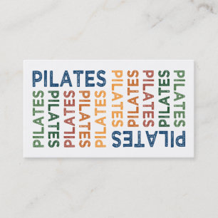Tarjeta De Visita Colorido lindo de Pilates