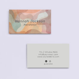 Tarjeta De Visita Colorido moderno Abstract Professional