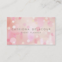 Colorido Pastel Lights Bokeh Business Card
