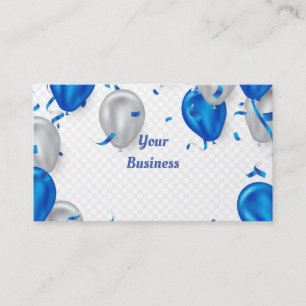 Tarjeta De Visita Coloridos globos festivos
