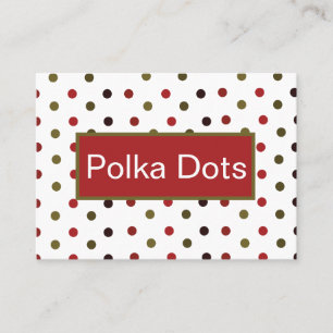Tarjeta De Visita Coloridos puntos de polka