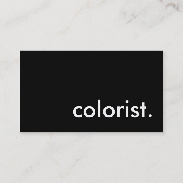 Tarjeta De Visita colorista. (Anverso)