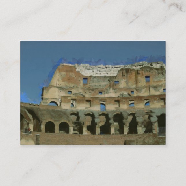 Tarjeta De Visita Colosseo, Roma (Reverso)