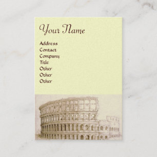 Tarjeta De Visita COLOSSEUM / Arquitectura antigua,Arquitecto Pearl