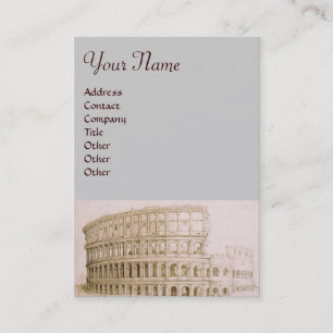 Tarjeta De Visita COLOSSEUM / Arquitectura antigua,Gris arquitectóni
