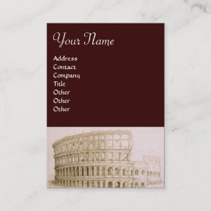 Tarjeta De Visita COLOSSEUM / Arquitectura, Arquitecto, Blanco Marró