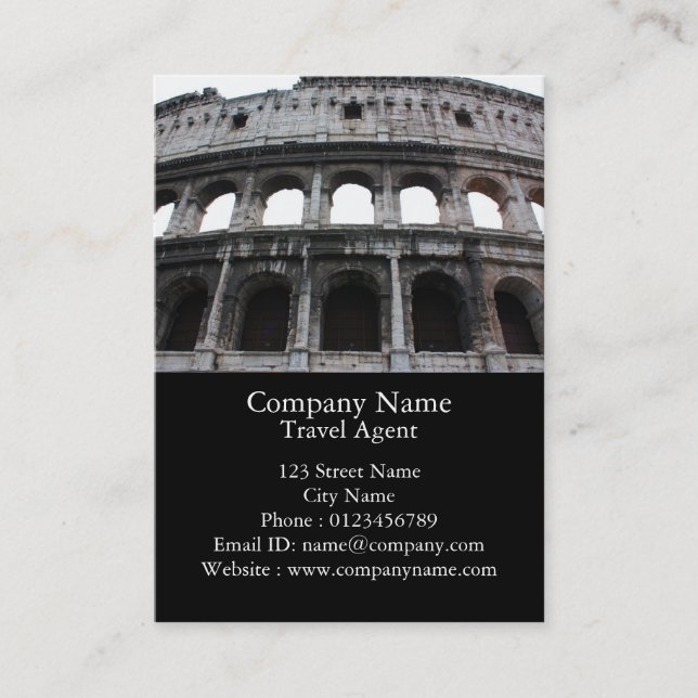 Tarjeta De Visita Colosseum romano (Anverso)