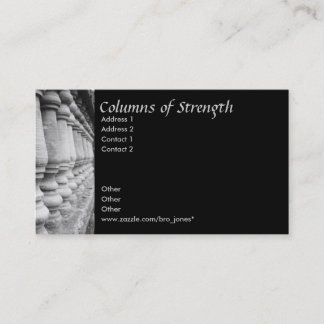 Tarjeta De Visita Columnas de la fuerza