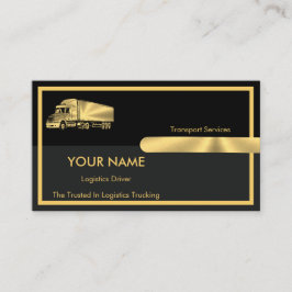Tarjeta De Visita Columnas retro gris dorado Columnas Logísticas Cam