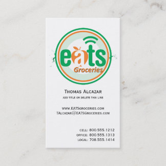 Tarjeta De Visita Come los ultramarinos crean para requisitos