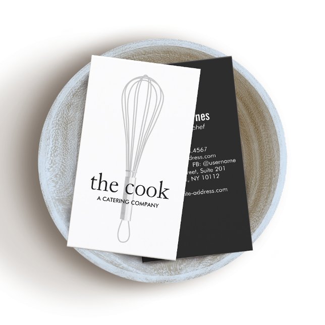 Tarjeta De Visita Comedor de Chef y Baker Whisk (Subido por el creador)