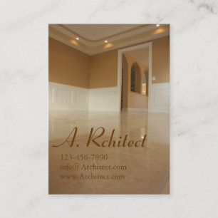 Tarjeta De Visita comedor en hogar de la nueva construcción