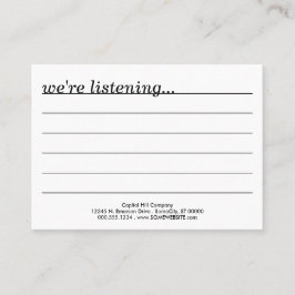 Tarjeta De Visita ¿comentarios?