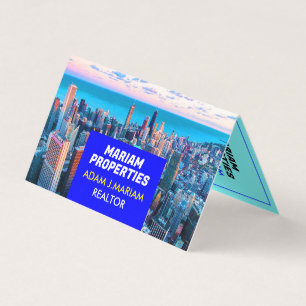 Tarjeta De Visita Comercial Inmobiliaria QR Visitante Realtor Follad