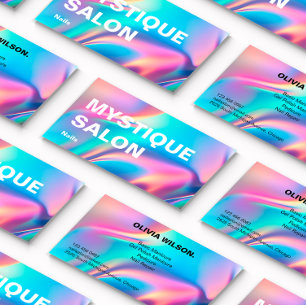 Tarjeta De Visita Comercialización de marca estética holográfica
