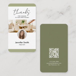 Tarjeta De Visita Comercialización inmobiliaria moderna Foto Código 
