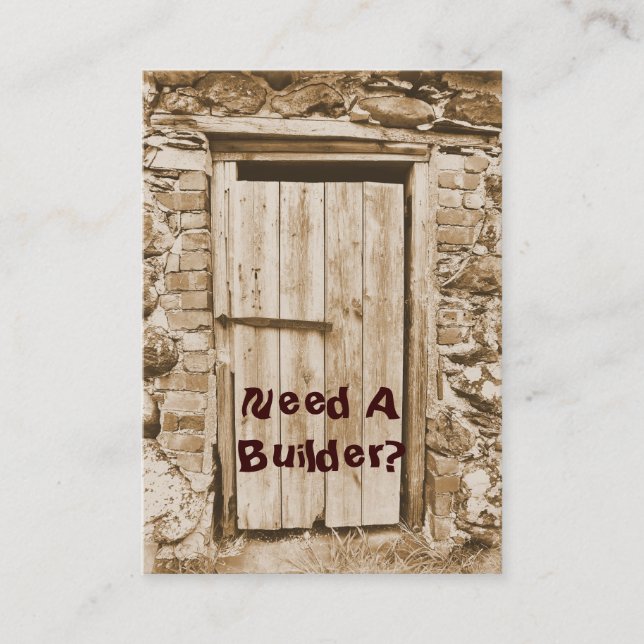 TARJETA DE VISITA COMERCIO, EDIFICIOS (Anverso)