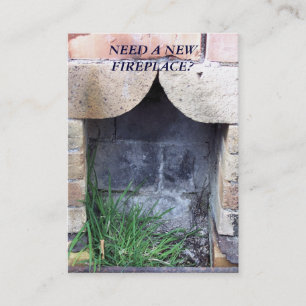 TARJETA DE VISITA COMERCIO. NUEVAS CHIMENEA.