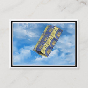 Tarjeta De Visita Cometa de caja en el cielo