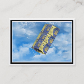 Tarjeta De Visita Cometa de caja en el cielo