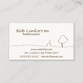 Tarjeta De Visita Comfort Inn, un hotel de B&B