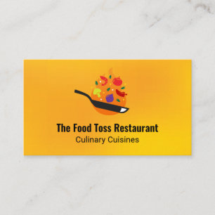 Tarjeta De Visita Comida de destilación de pan de fritura   Culinari
