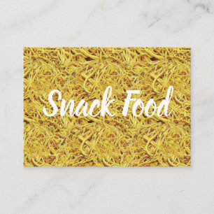 Tarjeta De Visita Comida de fideos crujientes para refrigerios indio