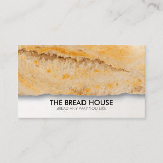 Tarjeta De Visita Comida de panadería de pan de personalizable