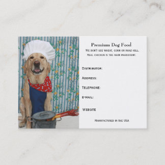 Tarjeta De Visita Comida de perro superior