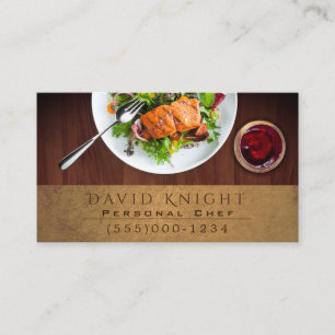 Tarjeta De Visita Comida Diseño Chef Catálogo