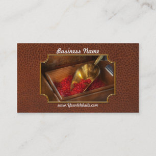 Tarjeta De Visita Comida - Dulces - Caramelos de canela caliente