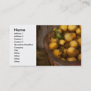 Tarjeta De Visita Comida - Manzanas - Manzanas doradas