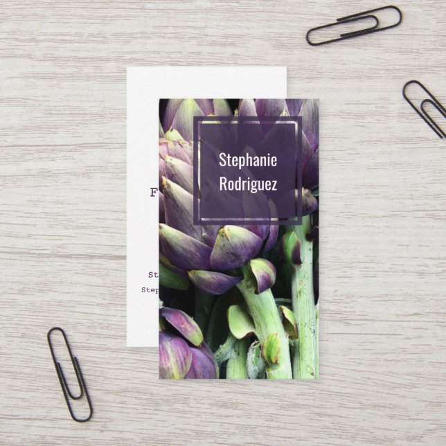 Tarjeta De Visita Comida profesional moderna (Anverso/Reverso In Situ)