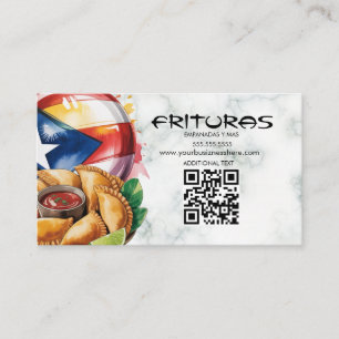 Tarjeta De Visita Comida Puertorriqueña Boricua Empanadas Camión Com
