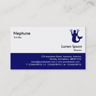 Tarjeta De Visita Comida rápida - Armada profunda