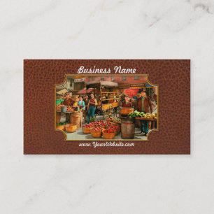 Tarjeta De Visita Comida - verduras - mercado 1908 de Indianapolis