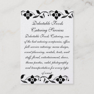 Tarjeta De Visita Comidas deliciosas