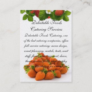 Tarjeta De Visita Comidas deliciosas