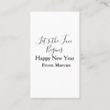 comienza la diversión feliz año nuevo nombre año s