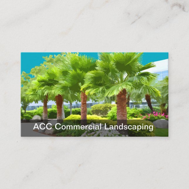 Tarjeta De Visita Commercial Office Landscaping Business Cards (Anverso)