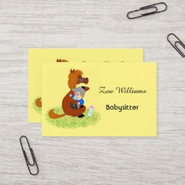 Tarjeta De Visita Cómnito gracioso y lindo con bebé - Niñera