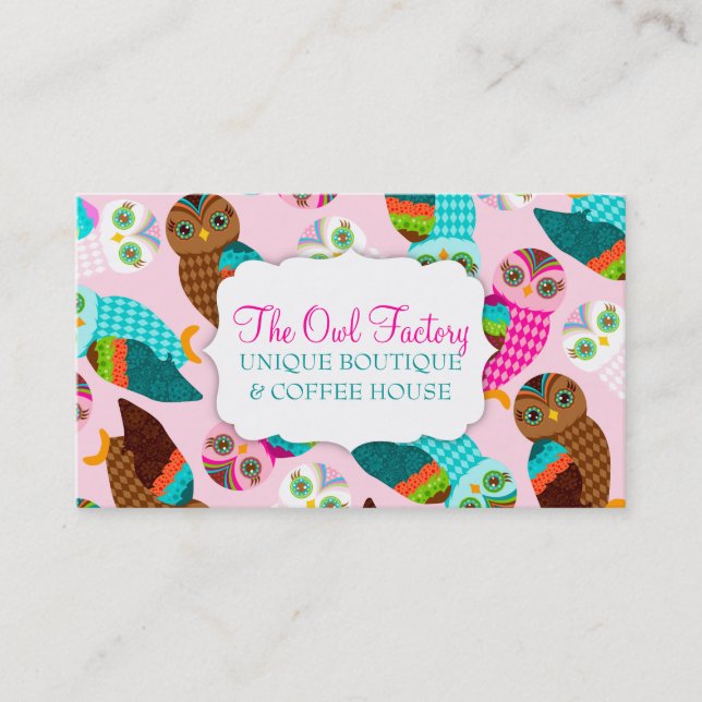 Tarjeta De Visita ¿Cómo ahora pequeños búhos? (Anverso)