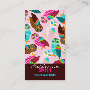 Tarjeta De Visita ¿Cómo ahora pequeños búhos? Vertical