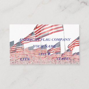 Tarjeta De Visita Compañía de Bandera de Estados Unidos