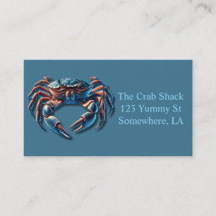 Tarjeta De Visita Compañía de cangrejo Ocean King