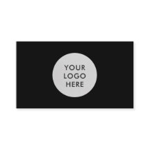 Compañía de códigos QR con logotipo negro profesio